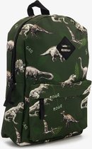 Kinder rugzak met dino print groen 9 liter bol
