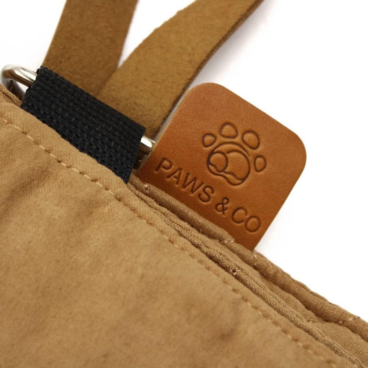Paws&Co Hondendeken voor onderweg opvouwbaar draagbaar perfect voor camping picknick outdoor 75x50cm (M, bruin