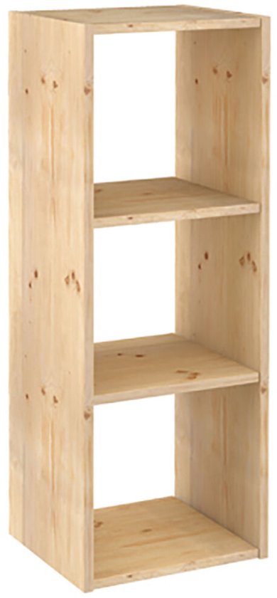 Astigarraga Kit Line Wandregal Triangel Regal Wandregal Holzregal verschiedene Größen, natürliche Optik, unbehandelt
