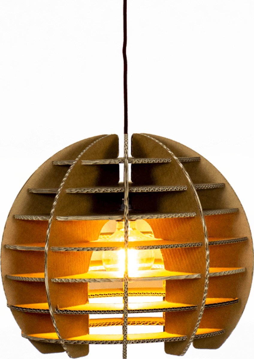 Kartonnen clisson lamp