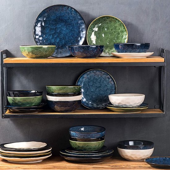 Assiettes à Dessert En Verre – Lot De 6 – Rondes, Lavables Au Lave-vaisselle, Pour Gâteaux, Entrées Et Fruits – Tailles : 18 Cm, 25 Cm, 33 Cm