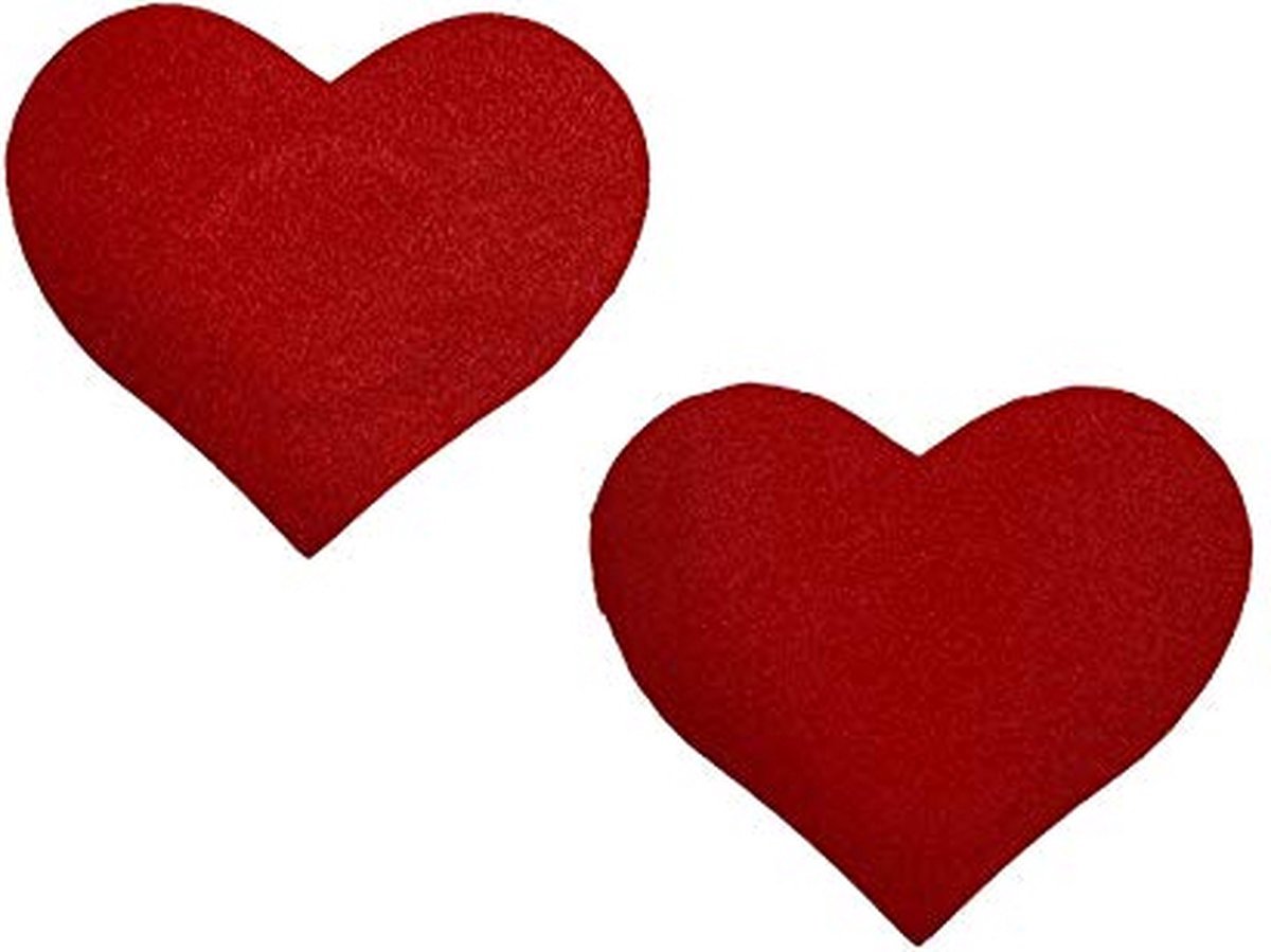 Goedkoopste Finnacle - Niple Stickers Hart - Rood Tepelstickers met Hartjes - Zelfklevend en Stijlvol