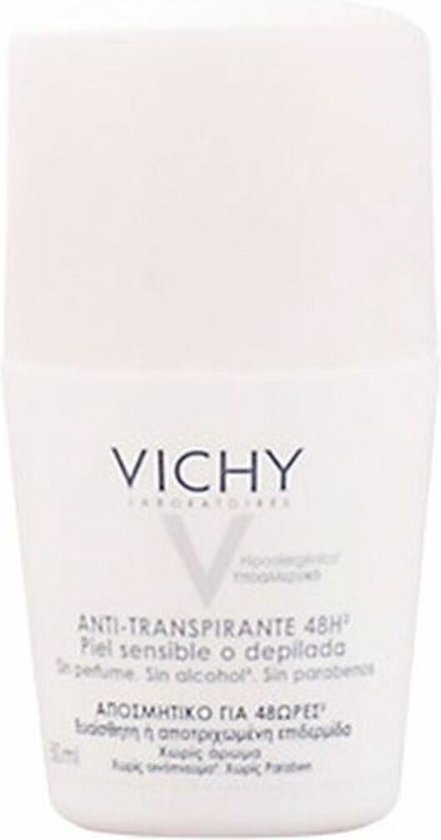 Foto: Vichy anti transpiratie deodorant 48u voor een gevoelige of ge pileerde huid roller 50ml