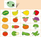 Montessori Puzzel - Vroeg Leren – Fruit - Kleuren & Vormen - Cognitieve Ontwikkeling en Training - Perfecte Geschenken voor Kinderen – Babypuzzel – Educatief Speelgoed – Puzzel Met Fruit – Montessori Speelgoed – Kinderpuzzel – 32 Stuks