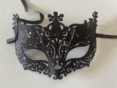 1Pc Half Gezicht Fox Sequin Kant Masker Prinses Venetië Masker Halloween Kerstfeest Ball Maskerade Prestaties Half Face Fox Sequin Lace Mask Princess Venice BLACK ZWART