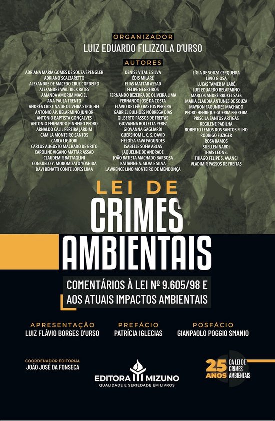 Lei de Crimes Ambientais - Lei nº 9.605/98 (2024) - cover