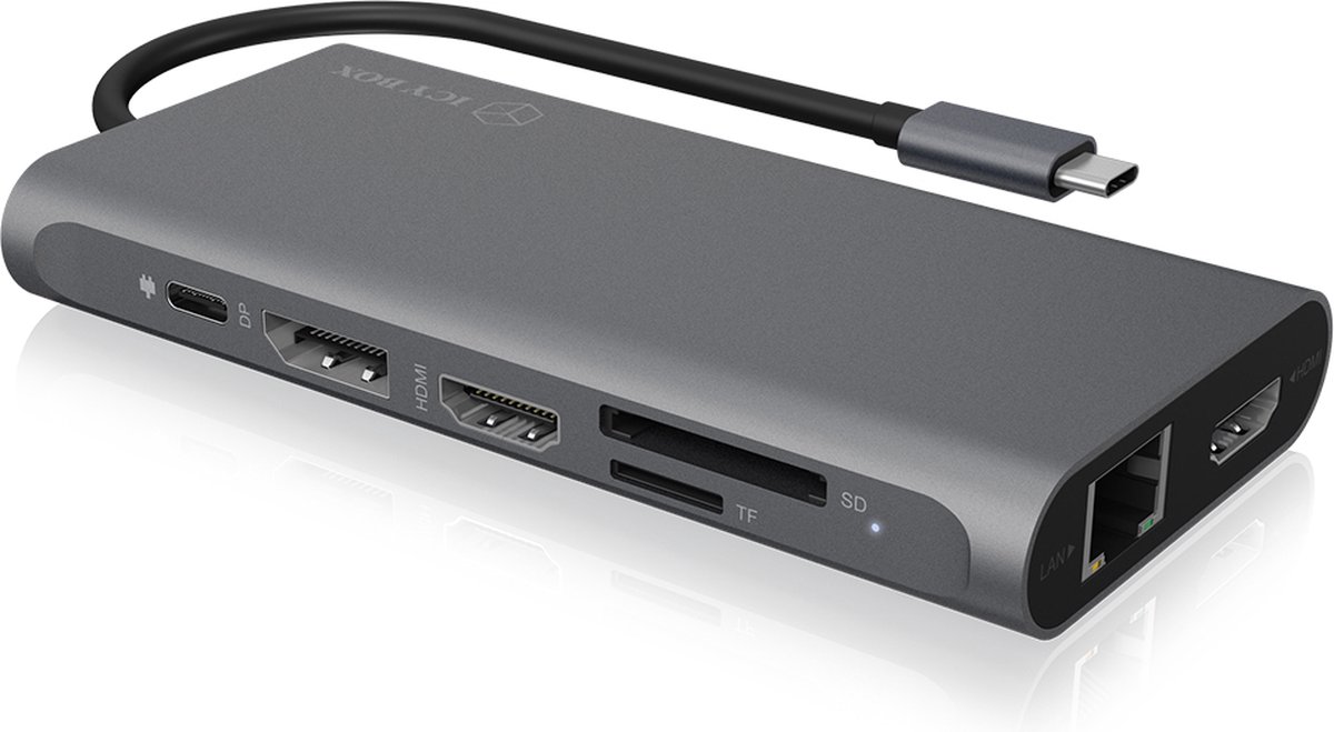 ICY BOX IB-DK4050-CPD USB-C 12-in-1 PD 100W DockingStation thumbnail 5