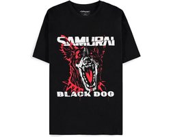 Cyberpunk 2077 - Black Dog Samurai Album Art T-shirt - XXL