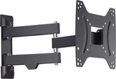 Bol.com Muurbeugel TV draaibaar kantelbaar uittrekbaar - 19-48 inch VESA 75x75 tot VESA 200x200 - 20kg - 3 scharnieren - zwart T... aanbieding