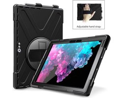 eSTUFF Microsoft Surface Pro 7+/7/6/5/4 CHICAGO Full Body Defender-hoes met ingebouwde screenprotector - Zwart