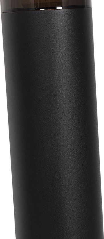 QAZQA rox - Lampe d'extérieur sur pied moderne | Lampadaire d'extérieur - 1 lumière - H 80 cm - Zwart - Éclairage extérieur