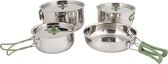 Bo-Camp - Pannenset - Travel - 4-Delig - RVS