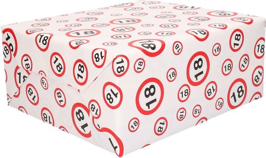 Wenskaart Verkeersbord 18 Jaar