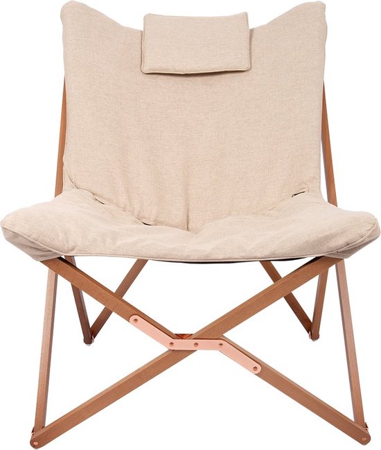 Bo-Camp - Urban Outdoor - Relaxstoel - Bloomsbury - L - Oxford polyester - Beige — afbeelding 5