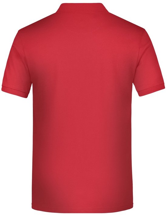 Grote maten polo shirt Golf Pro premium rood/navy voor heren - Rode plus size herenkleding - Werk/zakelijke polo t-shirts 3XL van Golf Pro — afbeelding 4