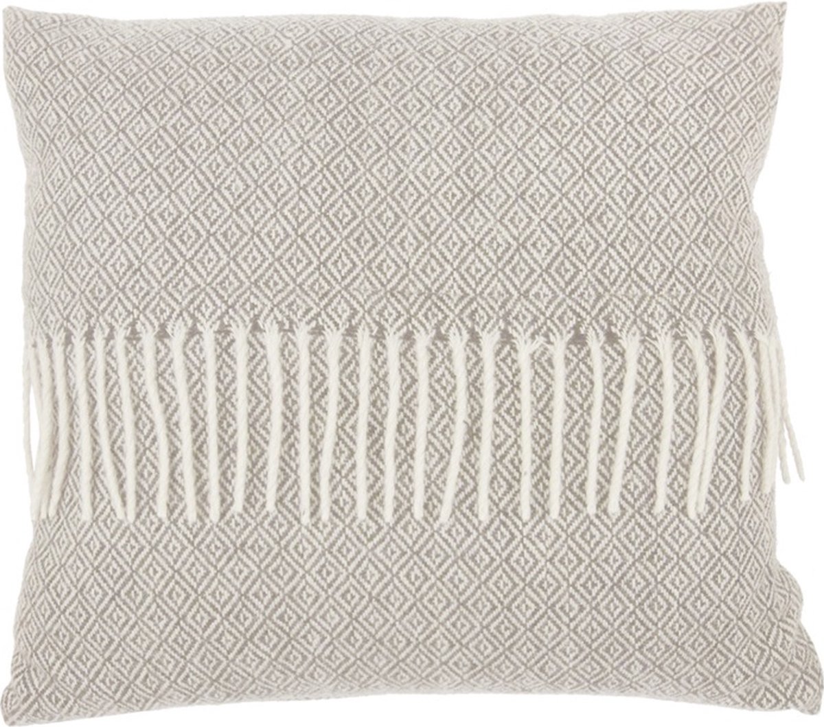 Linen & More Kenley Graphic Wool Taupe/off- Kussen | 45 X 45 | Sierkussen Voor Woonkamer Of Slaapkamer