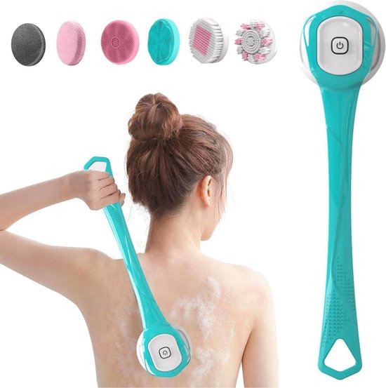 Elektrische Borstelreiniging Reinigingsborstel Met 5 Verwisselbare Reinigingskoppen 2 Snelheden Snoerloze Scrubber Voor Badkamer Douche Tegelreiniging P 010653916663