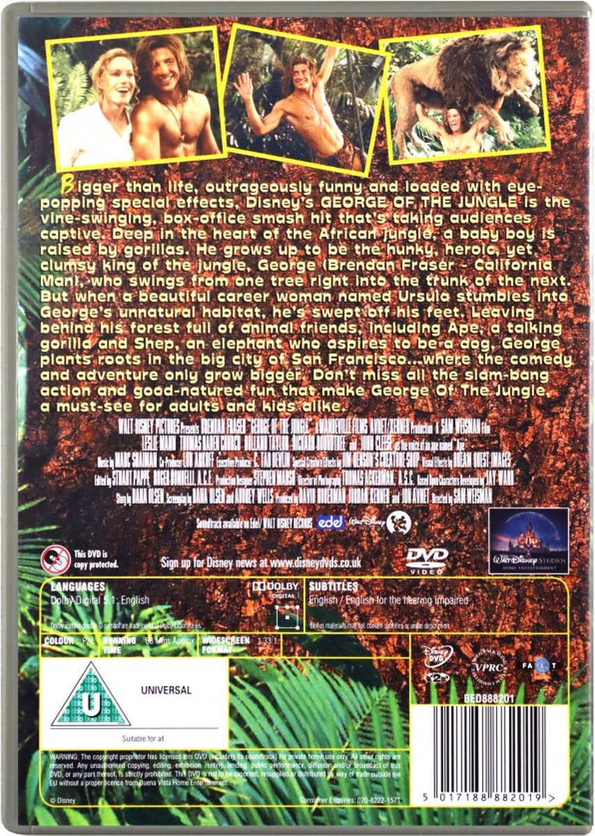 George Of The Jungle — cadeau in Games, Films & Muziek - foto 3