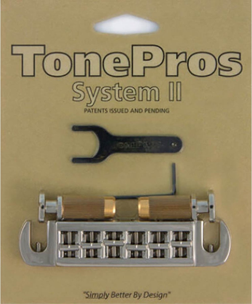 TonePros AVT2M-N Wraparound Brug voor Import Gitaren - Nikkel