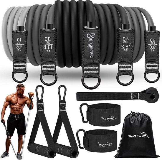 Latex Weerstandsbanden | Premium Fitness Elastieken | Nu 3 2 GRATIS! – p