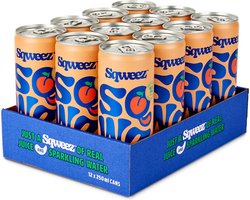 Sqweez | Low Calorie Drink | White Peach | 12 Stuks | 12 x 250 ml