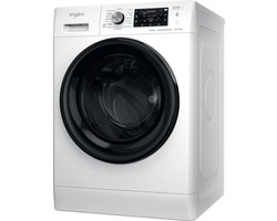 Whirlpool FFWDD1076258B - Was-droogcombinatie - Voorbelading - Vrijstaand - Wit - Links - Zwart - Knoppen - Draaiknop