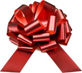 PartyDeco - Cadeaustrik Rood - 30 cm