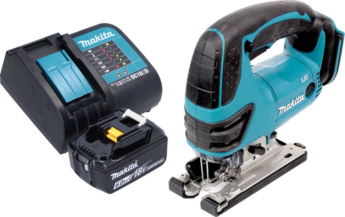 Makita DJV 180 SG1X accu-decoupeerzaag 18 V 135 mm + 1x accu 6,0 Ah + oplader