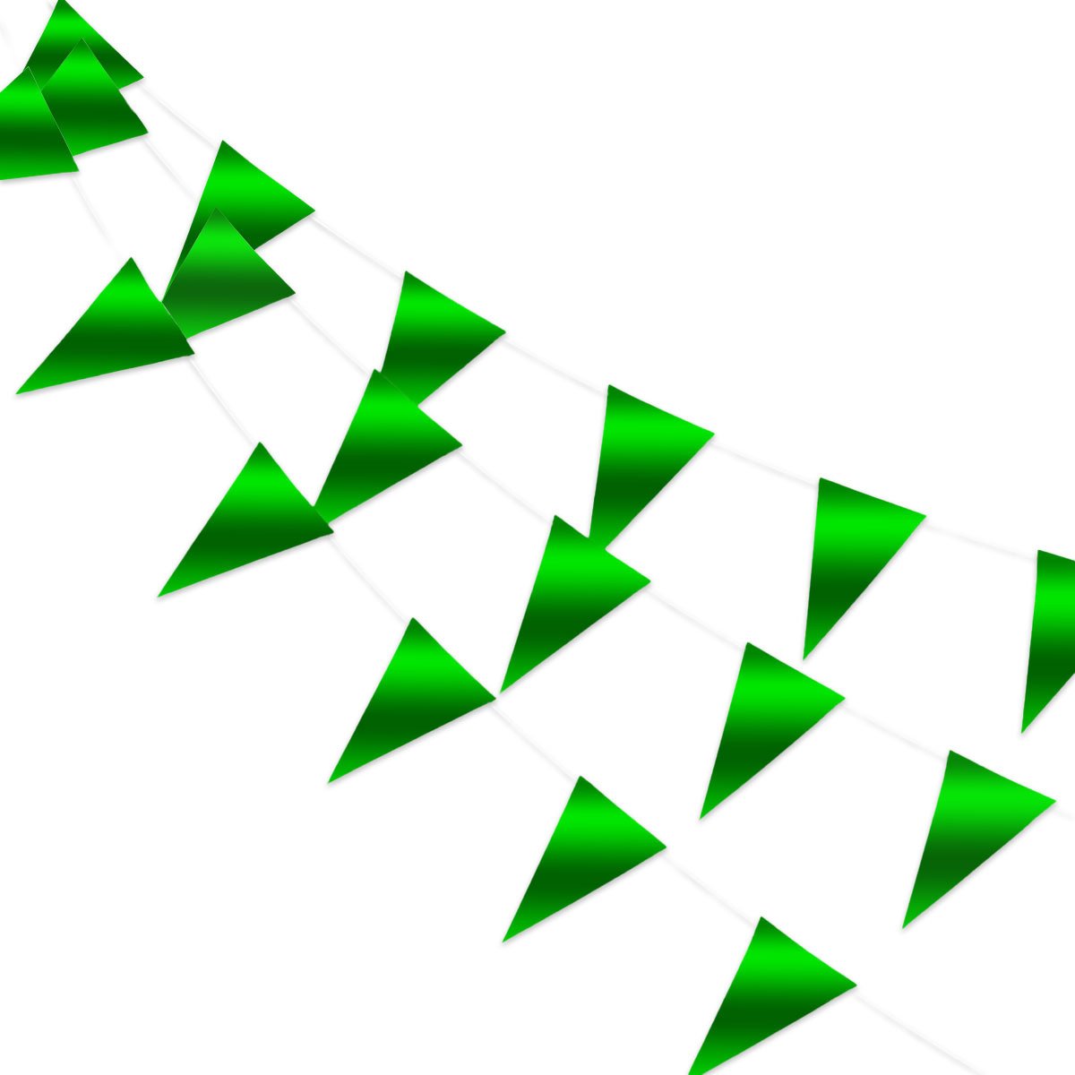 Q2P - Slingers - Verjaardag - Versiering - Voetbal - Vlaggenlijn - Feestartikelen - Feest - Decoratie - Slinger - Groen