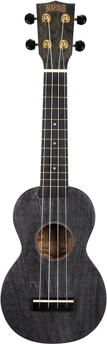 Mahalo MS1 Simline Series Sopraan ukulele Zwart