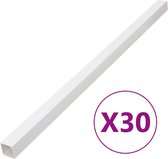 vidaXL - Kabelgoot - 60x60 - mm - 30 - m - PVC