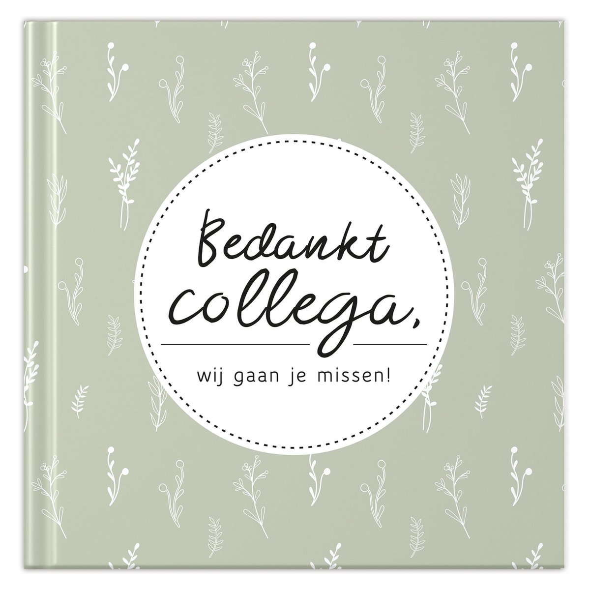 Fyllbooks - Afscheidsboek Collega - Invulboek - Afscheid Collega - Afscheidscadeau - Twigs - Geschikt voor: 62 Personen