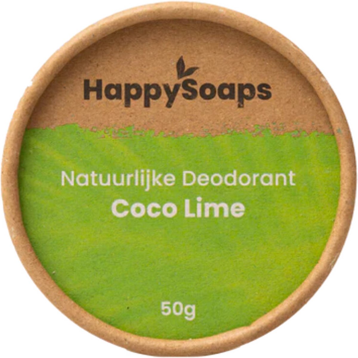 Goedkoopste HappySoaps Natuurlijke Deodorant - Kokos & Limoen - Energieke en Positieve Geur - 100 Plasticvrij, Vegan & Natuurlijk - 50gr
