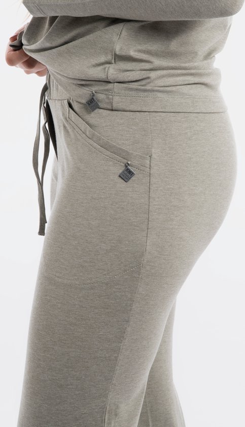 Knit Factory Lily Pants - Pantalon avec poches latérales - Pantalon long - Pantalon pour le printemps, l'été et l'automne - Zwart - L