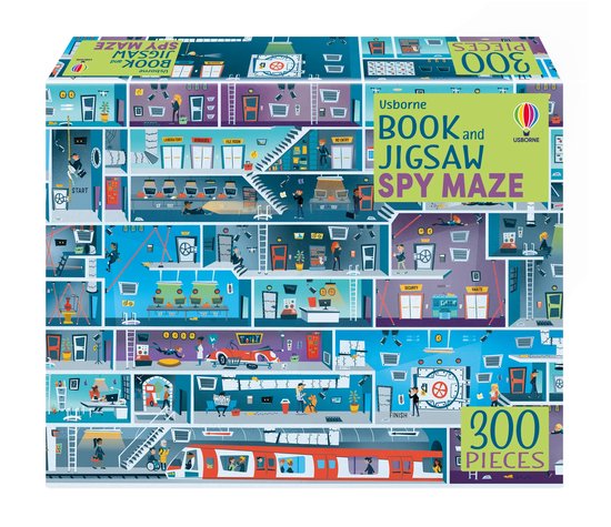 Usborne Book and Jigsaw- Usborne Book and Jigsaw Spy Maze