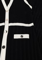 Liu Jo Crepe Fancy Lady Dress Jurken Dames - Kleedje - Rok - Jurk - Zwart - Maat M