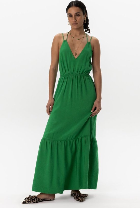 Sissy-Boy - Groene maxi jurk met open rug