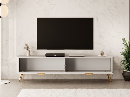 Meubella - Meuble TV Lima - Beige - 200 cm