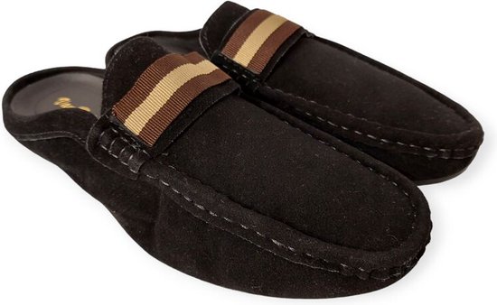 Rohde Slipper 5732 Rood Metallic Suède Verwisselbaar Voetbed