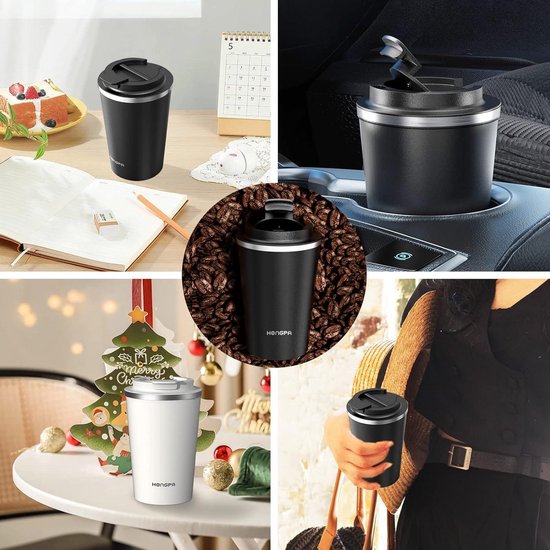 Liquidation! Tasse à Café Isolée En Acier Inoxydable-304 Gobelet De Voyage Thermique Avec Couvercle, Options Multicolores Pour Voiture, Bureau Et Marche