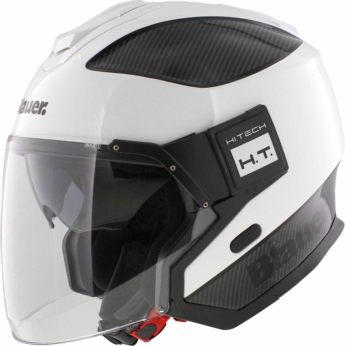 Blauer Solo jet helm wit carbon zwart S