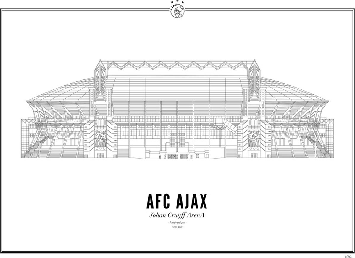 Ajax-print Johan Cruijff ArenA A3