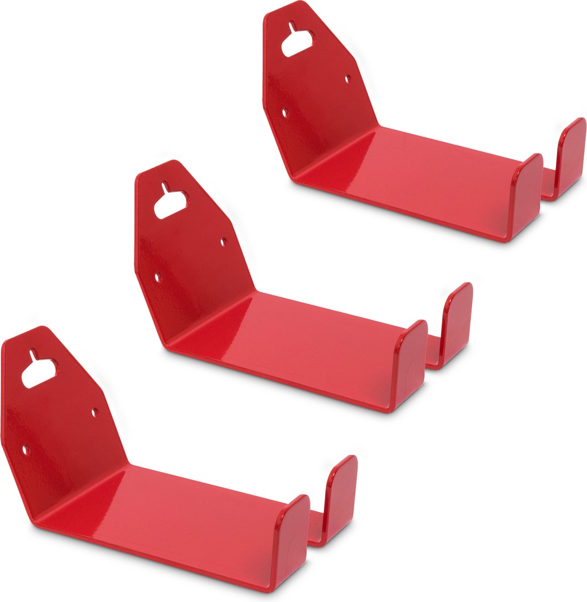 3x fiets ophangsysteem pedaal - fietshouder - metaal - fietsbeugel wandmontage