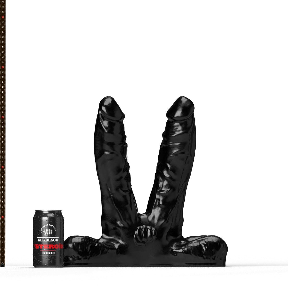 Goedkoopste All Black Steroïd - Teamwork - Dildo - 34,5 x 7,2 cm - zwart