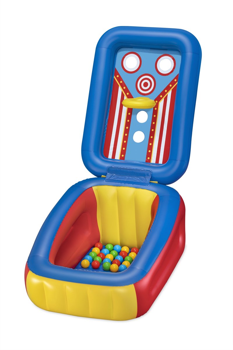 Bestway Opblaasbare Kinderzwembad met Ballen 110x81x62 cm +2 Jaar Tuin 52635