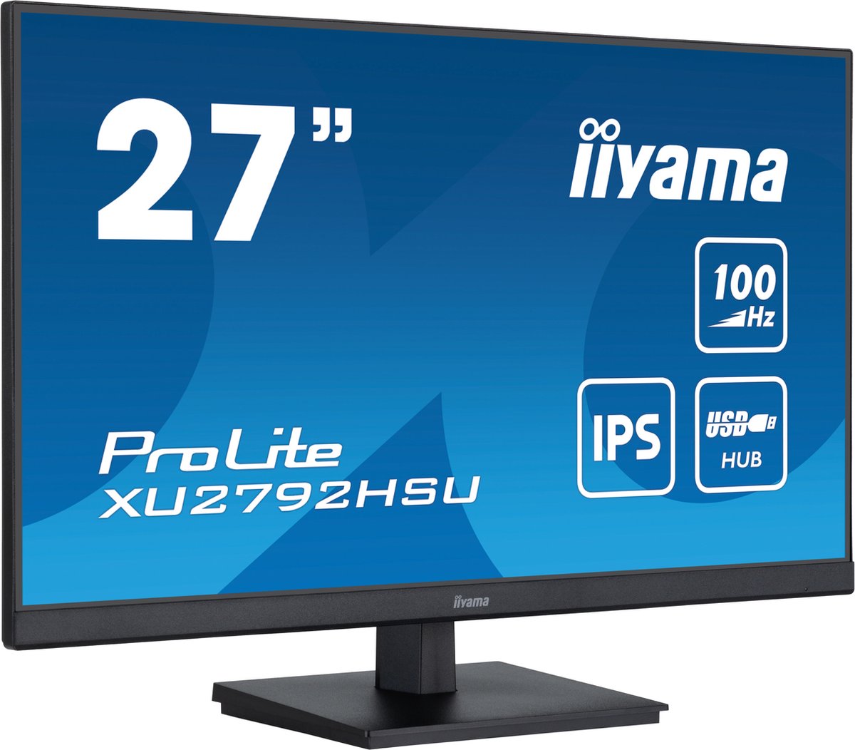 iiyama ProLite XU2792HSU-B6 - 27 Inch - IPS - Full HD - USB-Hub