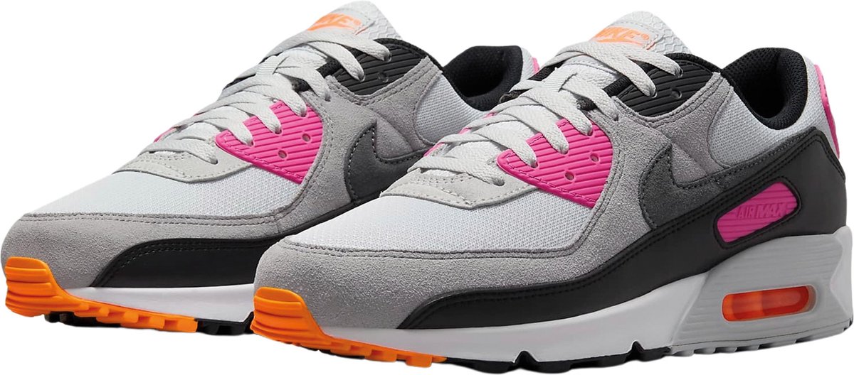 Nike Air Max 90 grijs - zwart - roze