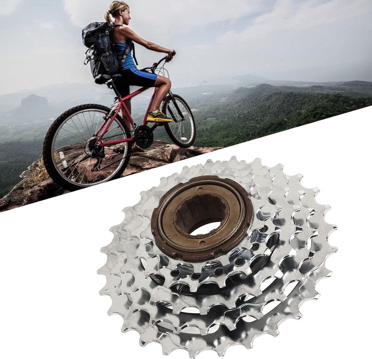 Cassette Vélo 7 Vitesses - Roue Libre Acier Inoxydable - Pour VTT, Vélo Montagne - Remplacement Durable - 11