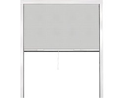 Insect Net voor Windows - Voorkomt Bug Infestations - Verstelbare Flyscreen - Wit - 100 x 140 x 5 cm
