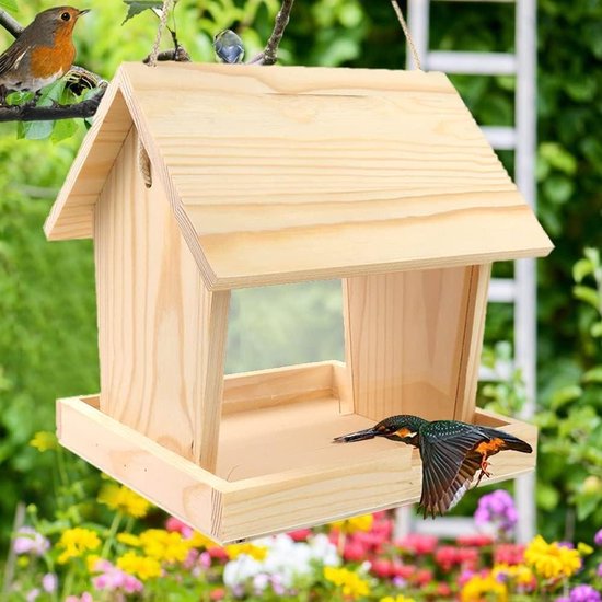 Houten vogel - ijsvogel - Tuindecoratie kopen? | Korting tot 63